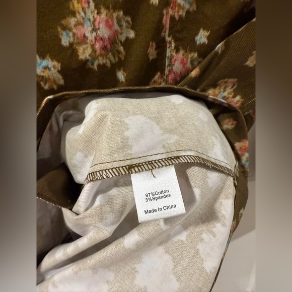 Tuckernuck Hazel Floral Corduroy Mini Dress S Brown Clifton Fall Floral NWT - Picture 12 of 15